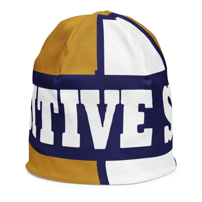 Positive State Signature All-Over Print Kids Beanie - positivestateapparel