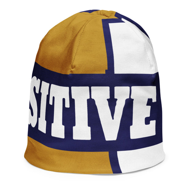 Positive State Signature All-Over Print Kids Beanie - positivestateapparel