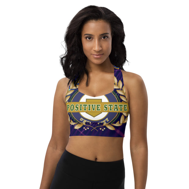 Positive State Woman's Longline sports bra - positivestateapparel