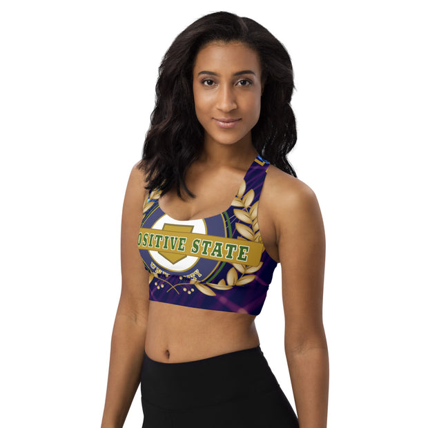 Positive State Woman's Longline sports bra - positivestateapparel