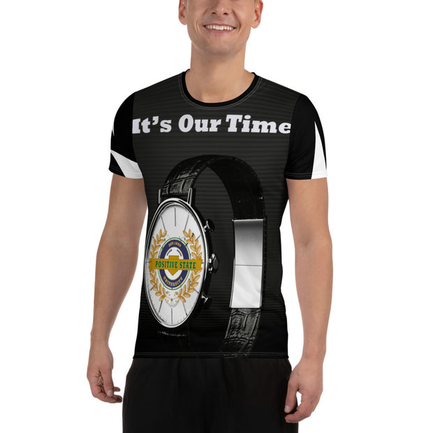 Positive State "It's Our Time, Stay Strong" Men's Designer set Athletic T-shirt - positivestateapparel