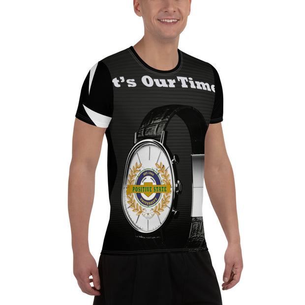 Positive State "It's Our Time, Stay Strong" Men's Designer set Athletic T-shirt - positivestateapparel