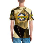 Positive State U brown designer Men's t-shirt - positivestateapparel