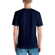 >Positive State Stay Up front, Blue Short sleeve Men's Designer t-shirt - positivestateapparel
