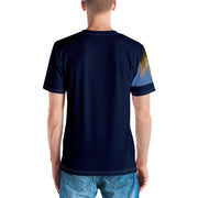 Positive State "Soar" Men's Blue Short Sleeve Designer Shirt - positivestateapparel