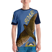 Positive State "Soar" Men's Blue Short Sleeve Designer Shirt - positivestateapparel
