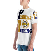 Positive State "Positively Thinking Big Front, Back & small sleeves, Men's t-shirt - positivestateapparel