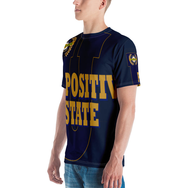 Positive State big U front Men's Designer t-shirt - positivestateapparel