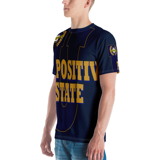 Positive State Signature Logo N Big U, Designer Men's t-shirt - positivestateapparel