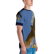 Positive State "Soar" Men's Blue Short Sleeve Designer Shirt - positivestateapparel