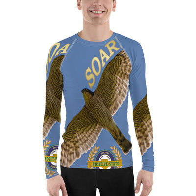 Positive State Soar Men's Rash Guard designer shirt - positivestateapparel