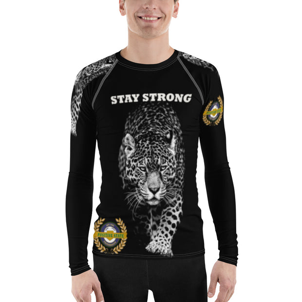 Positive State “Stay Strong” bulk Men's Rash Guard - positivestateapparel