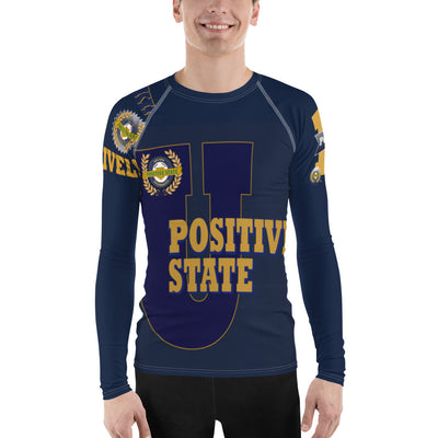 Positive State U Men's designer Rash Guard shirt - positivestateapparel