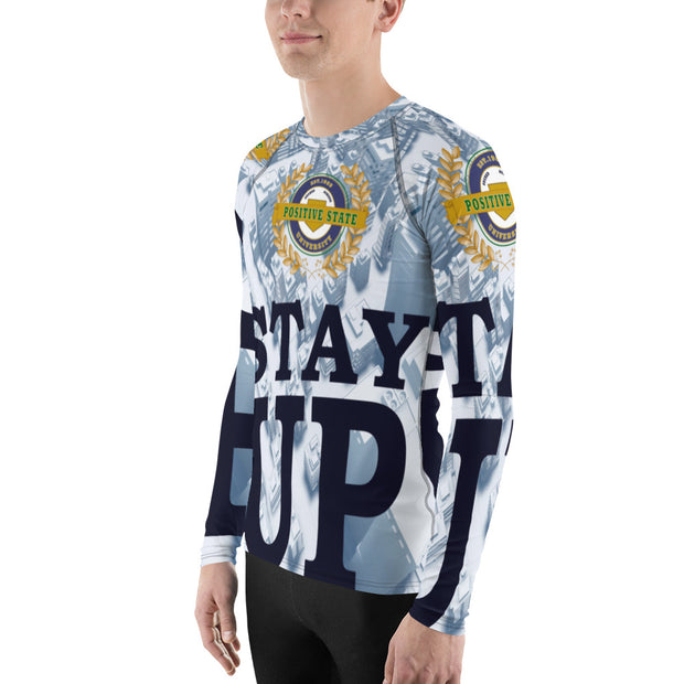 Positive State Men's Stay Up Designer Rash Guard Shirt - positivestateapparel