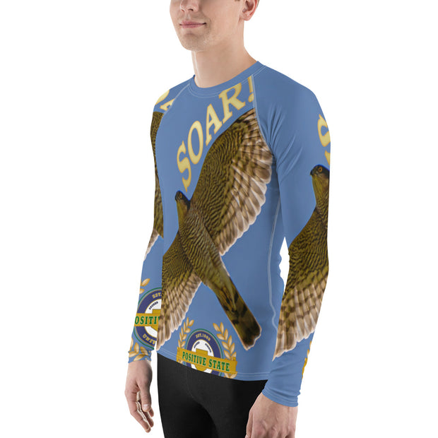 Positive State Soar Men's Rash Guard designer shirt - positivestateapparel