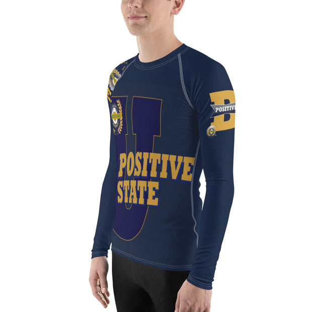 Positive State U Men's designer Rash Guard shirt - positivestateapparel