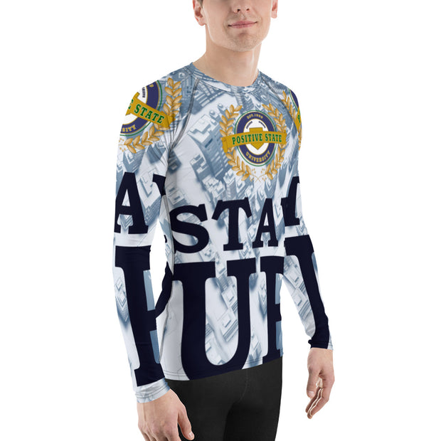 Positive State Men's Stay Up Designer Rash Guard Shirt - positivestateapparel