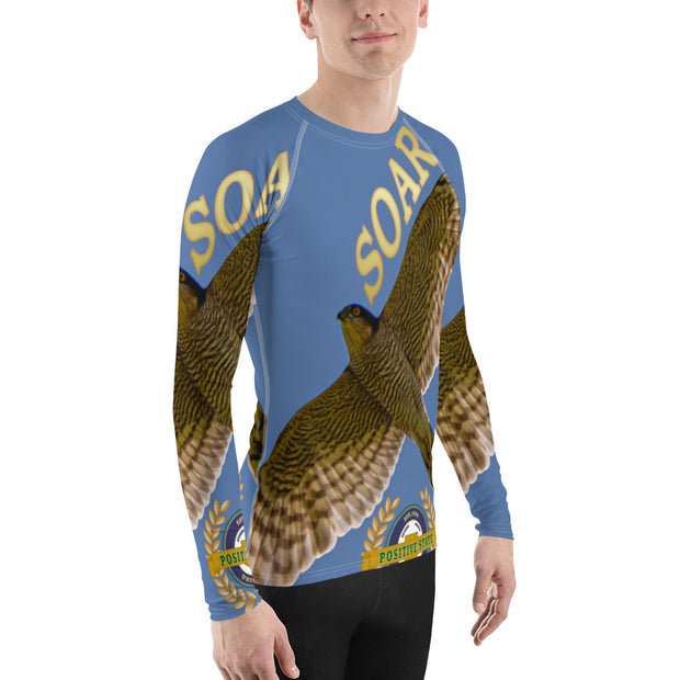 Positive State Soar Men's Rash Guard designer shirt - positivestateapparel