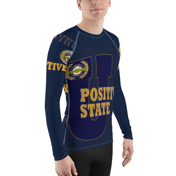 Positive State U Men's designer Rash Guard shirt - positivestateapparel