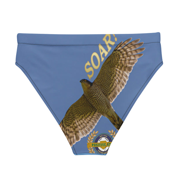Positive State "Stay Up Soar" Women's Designer set Recycled high-waisted bikini bottom - positivestateapparel