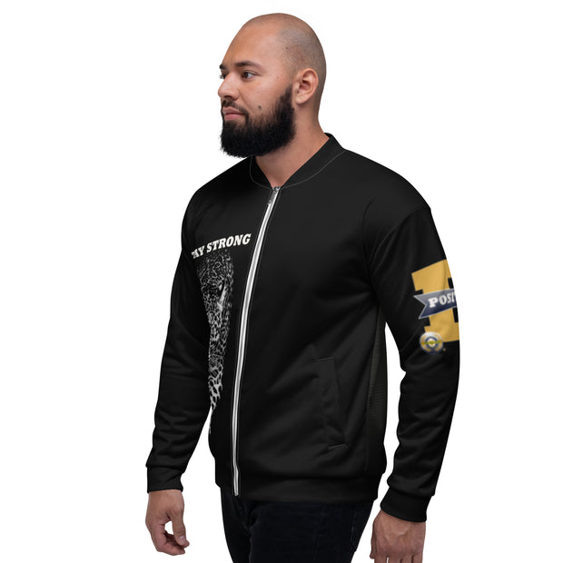 Positive State “StayStrong” Men’s Designer Bomber Jacket - positivestateapparel