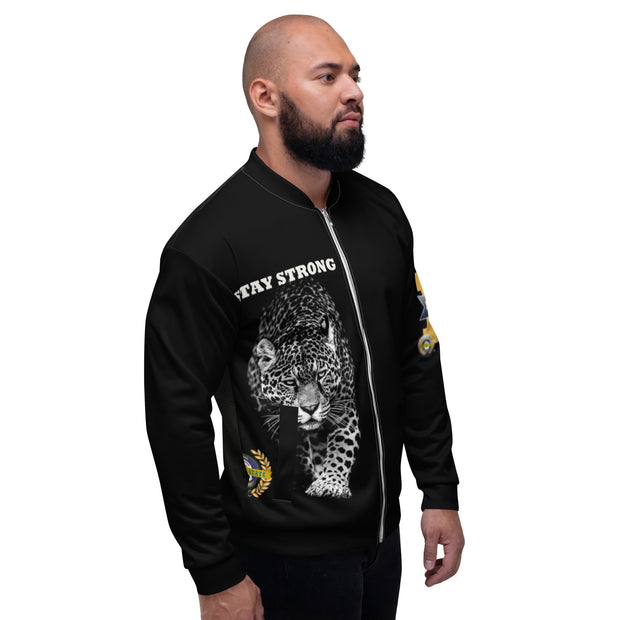 Positive State “StayStrong” Men’s Designer Bomber Jacket - positivestateapparel