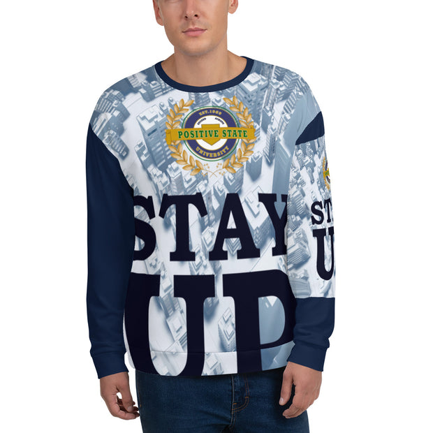 Positive State “Stay Up” Men’s Designer Sweatshirt - positivestateapparel