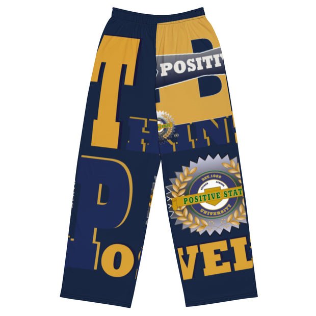 Positive State "Thinking Positively" unisex wide-leg pants - positivestateapparel