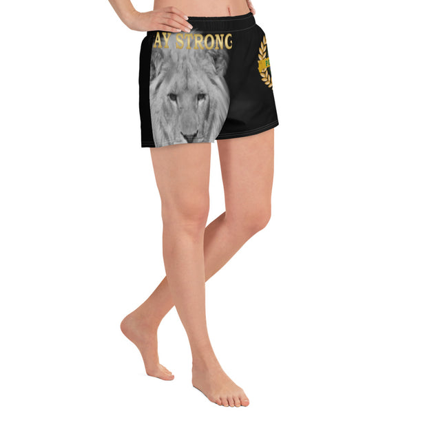 Positive State "Stay strong" Women's Athletic designer set Short Shorts - positivestateapparel