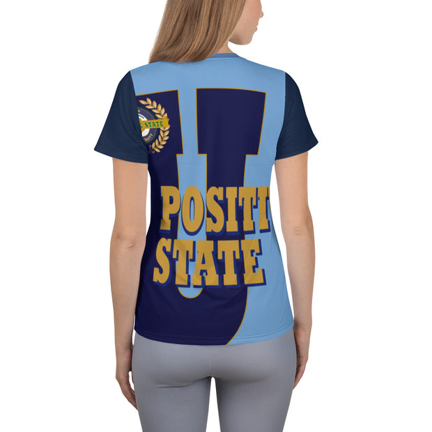 Positive State "Soar Front, Positive State U Back, Women's Athletic Designer -shirt - positivestateapparel