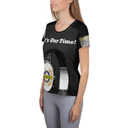 Positive State “It”s Our Time” Stay Strong” Women's Athletic Designer T-shirt - positivestateapparel