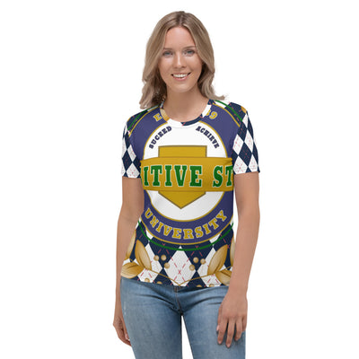 Positive State "'Signature Logo" plaid Women's designer-shirt - positivestateapparel