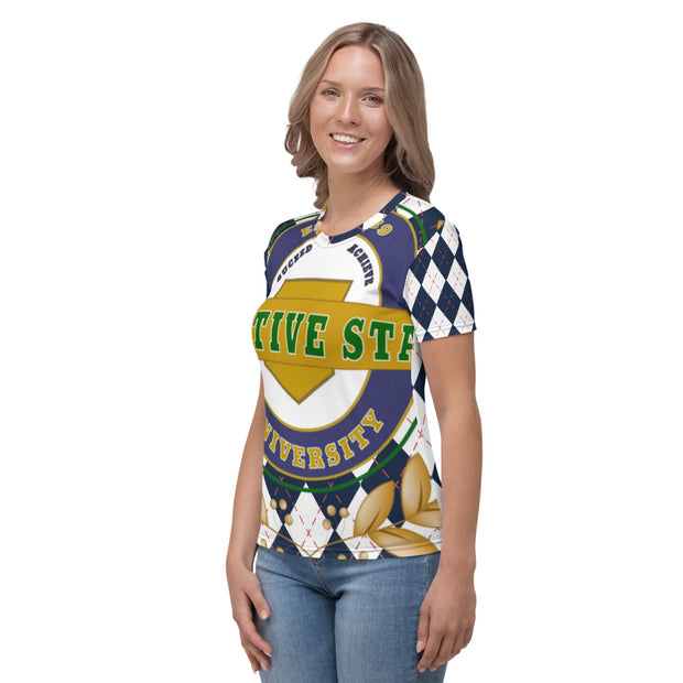Positive State "'Signature Logo" plaid Women's designer-shirt - positivestateapparel