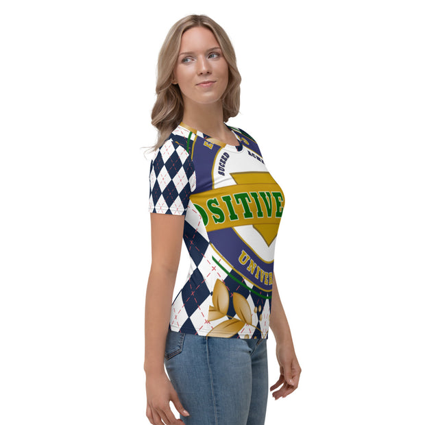 Positive State "'Signature Logo" plaid Women's designer-shirt - positivestateapparel