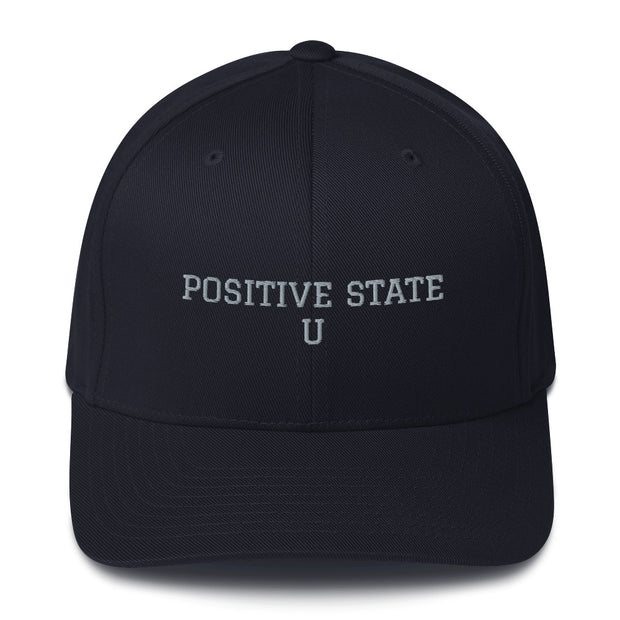 Positive State U Black Structured Twill Cap - positivestateapparel