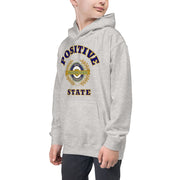 Positive State "Full Letter Signature Middle Logo" Boys Hoodie - positivestateapparel