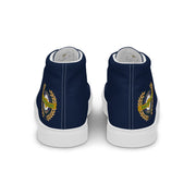 Positive State Signature Logo Men’s high top canvas shoes - positivestateapparel