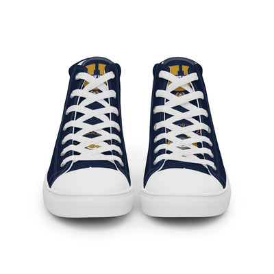 Positive State Men’s "Signature Logo" high top Casual canvas Tennis shoes - positivestateapparel