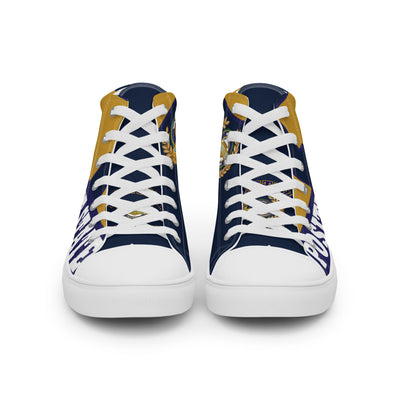 Positive State "U Logo" Men’s high top canvas tennis shoes - positivestateapparel