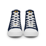Positive State Signature Logo Men’s high top canvas shoes - positivestateapparel