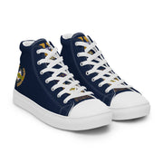 Positive State Men’s "Signature Logo" high top Casual canvas Tennis shoes - positivestateapparel