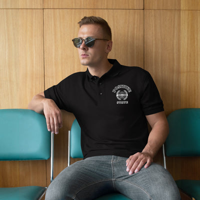 Positive State "Full Signature Logo, Left Chest" Men's Premium Polo - positivestateapparel