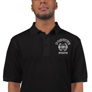 Positive State Signature logo black Men's Premium Polo - positivestateapparel