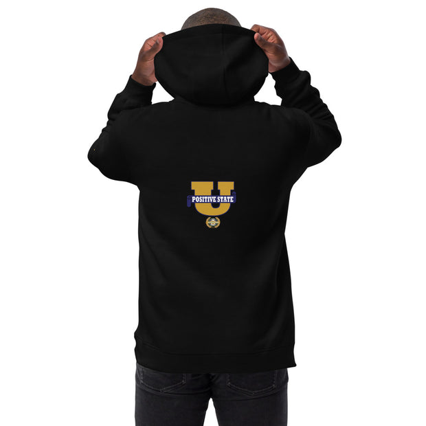 Positive State " Signature Logo"  U logo back" Unisex fashion hoodie - positivestateapparel