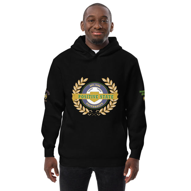 Positive State " Signature Logo"  U logo back" Unisex fashion hoodie - positivestateapparel