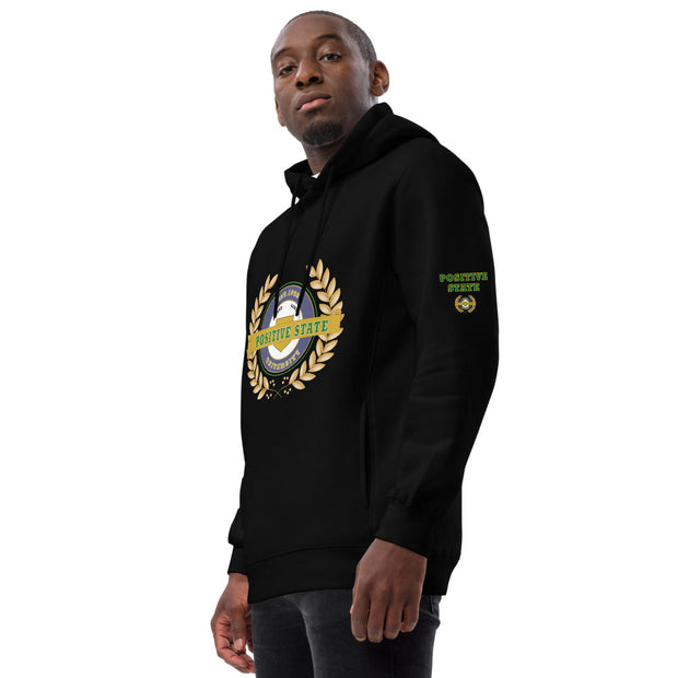Positive State " Signature Logo"  U logo back" Unisex fashion hoodie - positivestateapparel
