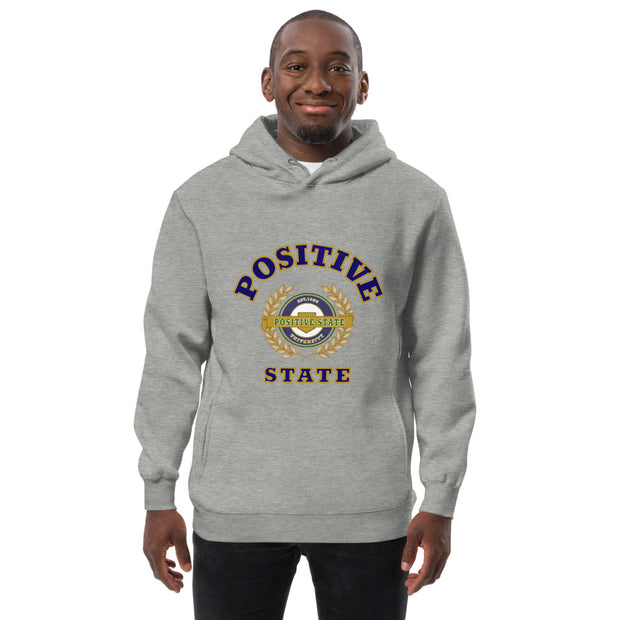 Positive State "Full Letter Signature Logo Middle" Men’s fashion hoodie - positivestateapparel