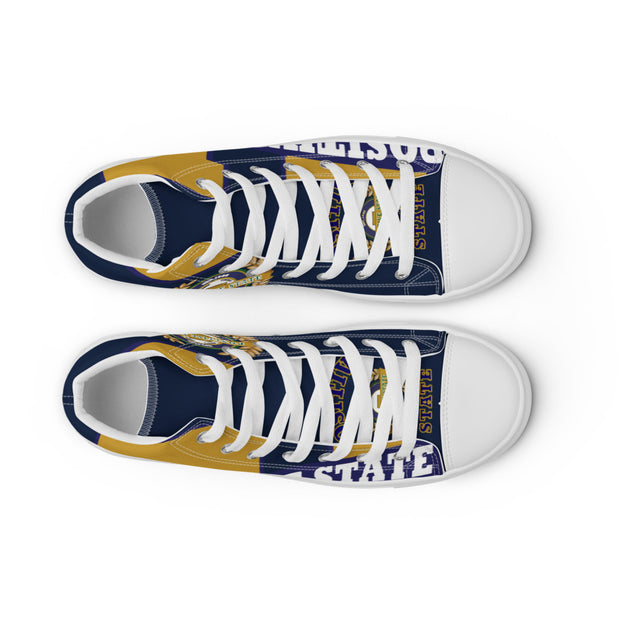 Positive State U Women’s high top casual canvas tennis shoes - positivestateapparel