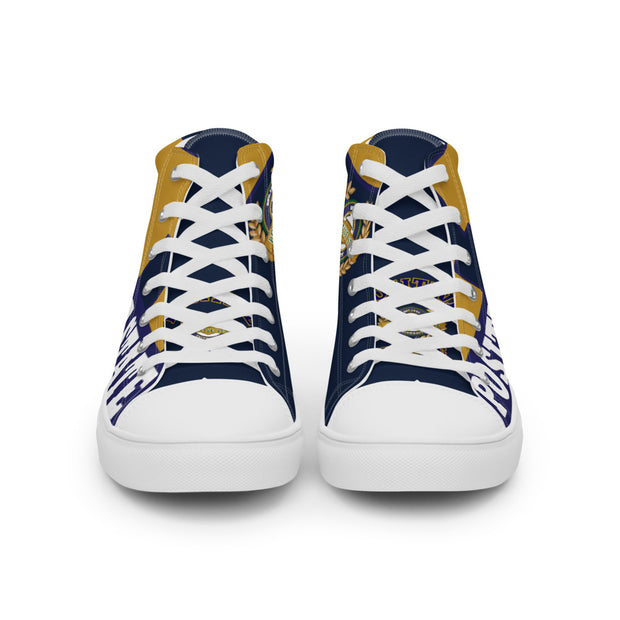 Positive State U Women’s high top casual canvas tennis shoes - positivestateapparel