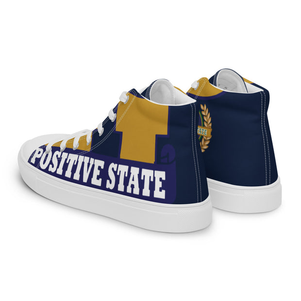 Positive State U Women’s high top casual canvas tennis shoes - positivestateapparel